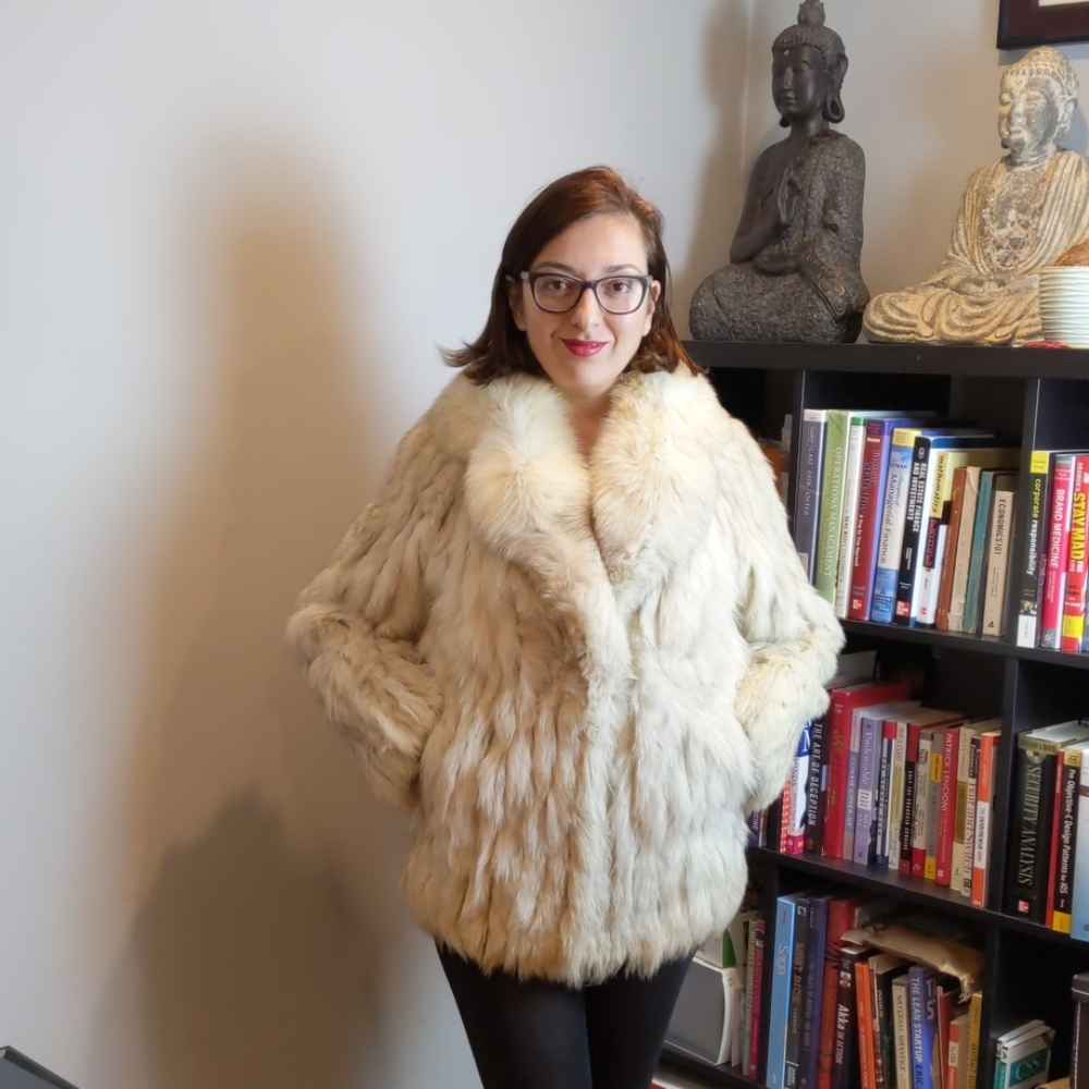 Saga Furs Norwegian Blue Fox Coat